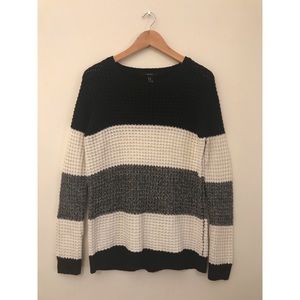 Colorblock Chunky Knit Sweater